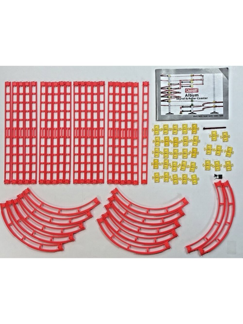 Quercetti Skyrail & Roller Coaster Curved & Straight Tracks Clips Manual